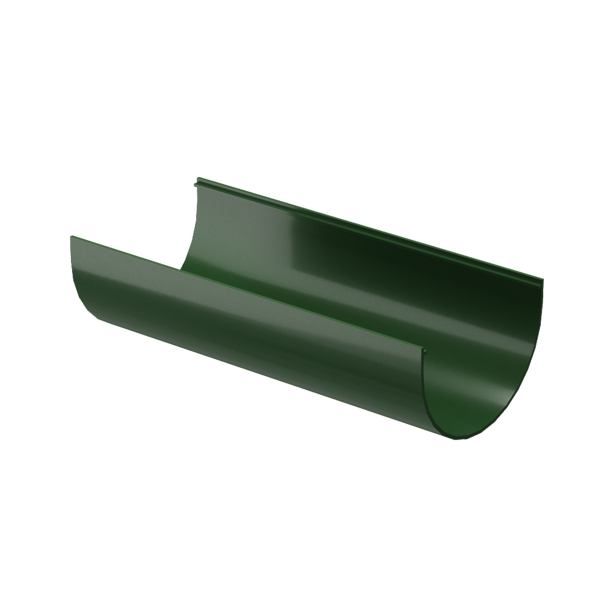 Жёлоб водосточный 1.5 м Стандарт (Standard), зелёный - 1